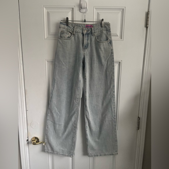 Edikted low rise wide leg bow jeans size xs - Picture 6 of 9